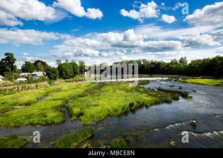 Ventas Rumba Wasserfall in Kuldiga, Lettland Stockfoto
