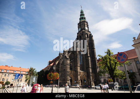 St Stanislaw und Hl. Wenzel Kirche in Swidnica, Polen. Stockfoto