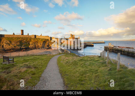 Peel Castle in Peel, Isle of Man, England Stockfoto