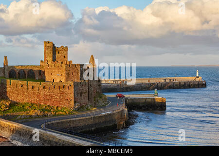 Peel Castle in Peel, Isle of Man, England Stockfoto