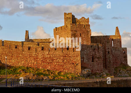 Peel Castle in Peel, Isle of Man, England Stockfoto