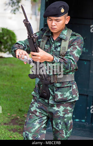 Thailändische Armee bei Bang Pa-In Palast, den Sommerpalast, Ayuttaya, Thailand Stockfoto