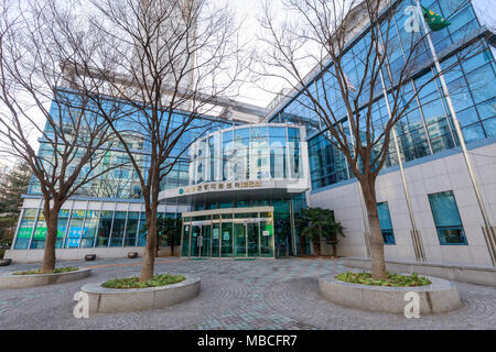 Jangyu, Südkorea - 16. März 2018: Bau von Seobu Health Center in Jangyu Stockfoto