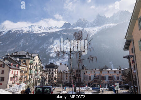 Chamonix, Frankreich Französische Alpen Stockfoto