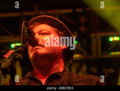 Die Levellers ihren Fans unterhalten, das Bristol Academy, Bristol, Großbritannien,November 2014 Stockfoto