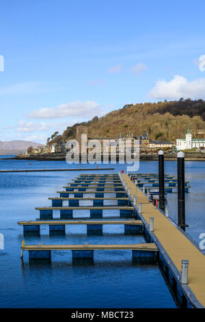 Oban Bay North Pier Pontons Stockfoto