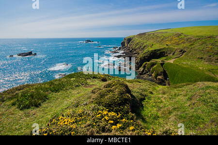 Die wunderschöne Halbinsel Lizard in Cornwall, UK. Stockfoto