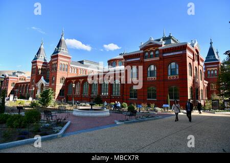 Kunst und Industrie Gebäude, Teil der Smithsonian Institution in Washington DC, USA Stockfoto