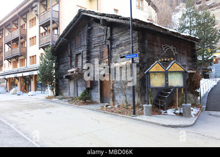 Zermatt Alpine sSki Resort Stockfoto