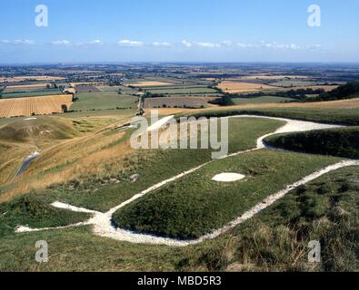 210. Uffington, England das weiße Pferd von Uffington (Hill Abbildung) © 2006 Charles Walker/ Stockfoto