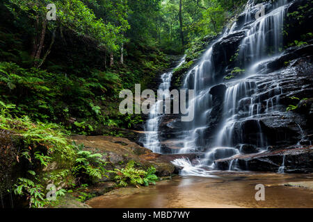 Die ikonischen Sylvia fällt Wasserfall in den Blue Mountains in New South Wales Stockfoto