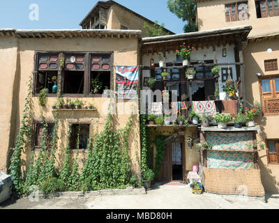Traditionelles Haus im historischen Dorf Masuleh, ein beliebtes Reiseziel in der Provinz Gilan, Iran Stockfoto