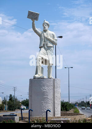 Statue des persischen Dichters Ferdowsi, Tus, Iran Stockfoto
