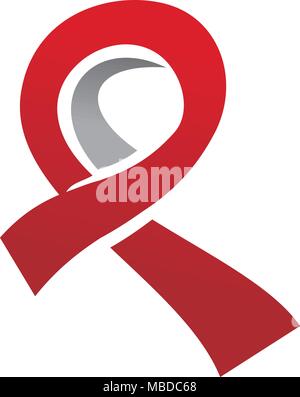 Hand Liebe Ribbon Gesundheit Stock Vektor
