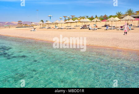 Beach Resort Berenice, Aqaba, Jordanien Stockfoto