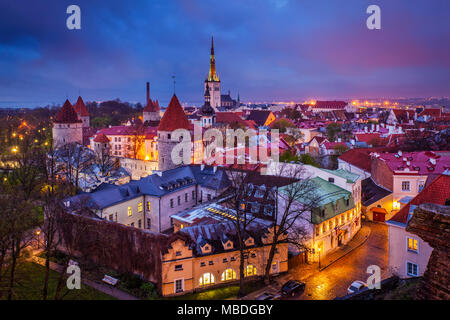 Mittelalterliche Altstadt, Estland Tallinn Stockfoto