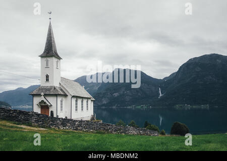 Typische Christentum Kirche in Norwegen Stockfoto
