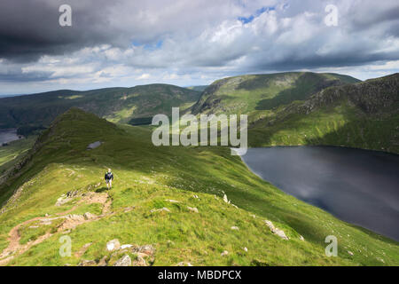 Blea Wasser in der Nähe von Haweswater Reservoir, Mardale Tal, Nationalpark Lake District, Cumbria, England, Großbritannien Stockfoto