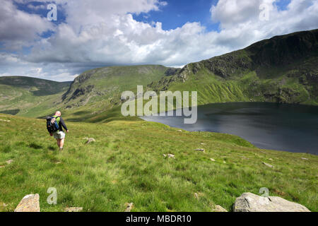 Blea Wasser in der Nähe von Haweswater Reservoir, Mardale Tal, Nationalpark Lake District, Cumbria, England, Großbritannien Stockfoto