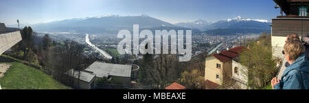 Blick auf Innsbruck. Stockfoto