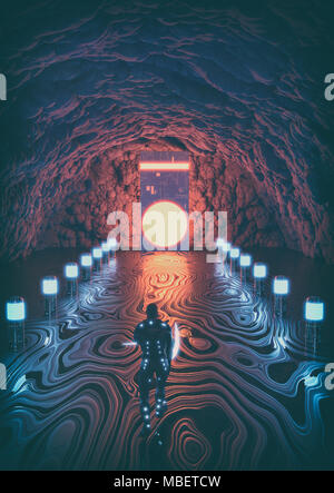 Alien Cave Stockfoto