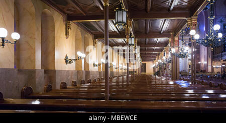 Innenansicht der Synagoge Dohany Straße, Budapest, Ungarn Stockfoto