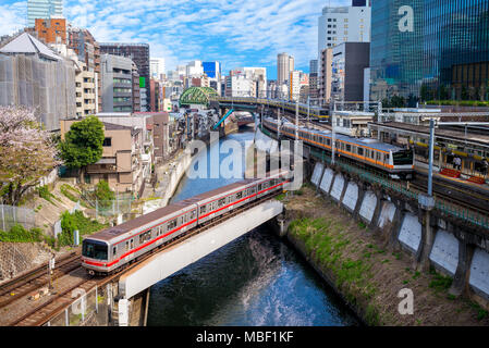 U-Bahn von Tokyo City, Japan Stockfoto
