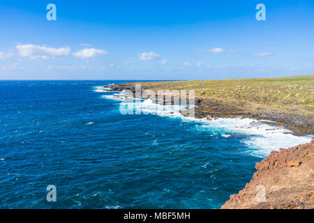 Blick auf Küste und Meer in der Nähe von Punta de Teno in Teneriffa, Kanarische Inseln Stockfoto