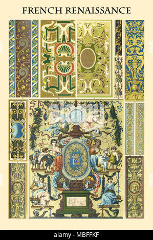 Ornament - der französischen Renaissance Stockfoto