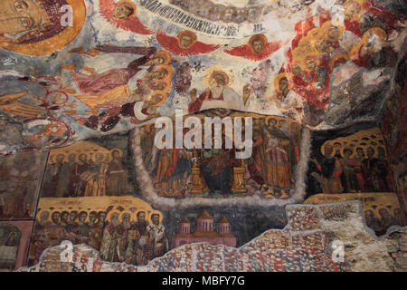 Höhle Fresken an der griechisch-orthodoxen Sumela Kloster in der Nähe von Trabzon in der Türkei Stockfoto
