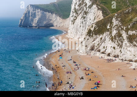 Durdle Door-Strand in der Nähe von Lulworth in Dorset England Vereinigtes Königreich UK Stockfoto