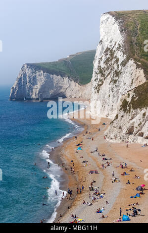 Durdle Door-Strand in der Nähe von Lulworth in Dorset England Vereinigtes Königreich UK Stockfoto