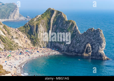 Durdle Door-Strand in der Nähe von Lulworth in Dorset England Vereinigtes Königreich UK Stockfoto