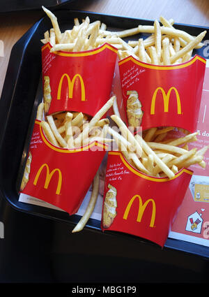 McDonalds Pommes - Australien Stockfoto