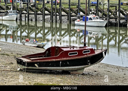 Fluss Rother bei Roggen Hafen Stockfoto