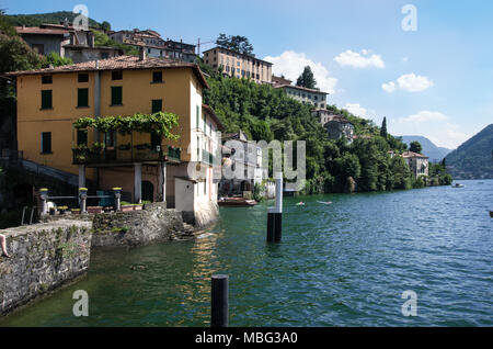 Nesso einen schönen touristischen Dorf am Comer See, Italien Stockfoto