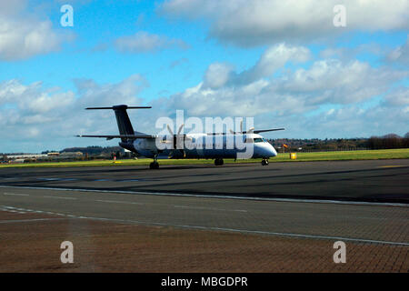 DASH 8-Q400 G-ECOI BRUSSELS AIRLINES (FLYBE) Stockfoto