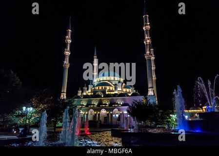 Grosny, Russland - Juli 9, 2017: akhmad Kadyrow Moschee in Grosny, Tschetschenien, Russland Stockfoto