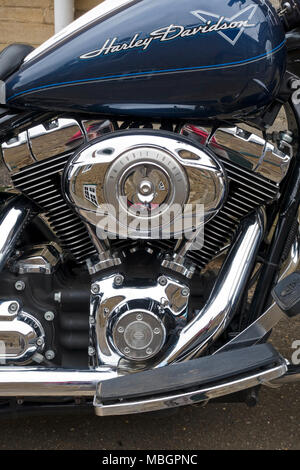 Harley Davidson 96 Zoll kubische Motorrad Twin Cam V-Twin Road King Motor Stockfoto