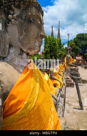 Wat Yai Chai Mongkons, Ayutthaya, Thailand Stockfoto