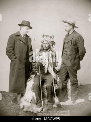 Wenig, der Anstifter des indischen Aufstands in Pine Ridge, 1890 Stockfoto