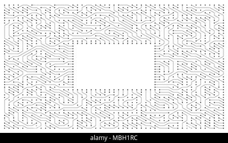 Motherboard Platine als High-tech-minimalistischen Hintergrund, abstrakte Darstellung Stockfoto