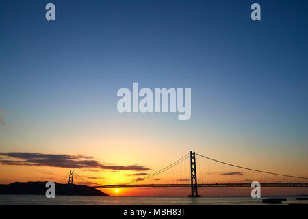 Akashi-Kaikyo-Brücke, Kobe, Japan Stockfoto