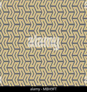 Geometrische vector Pattern mit goldenen Dreiecke. Geometrische moderne Ornament. Nahtlose abstrakt Hintergrund Stock Vektor