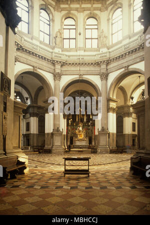 Innenraum der Salute Kirche, Dorsoduro Stockfoto