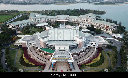 Peking, China. 23 Mär, 2018. Datei Foto am 23. März 2018 zeigt die Boao Internationale Konferenz Zentrum in Boao, South China Hainan Provinz übernommen. Credit: Jin Liangkuai/Xinhua/Alamy leben Nachrichten Stockfoto
