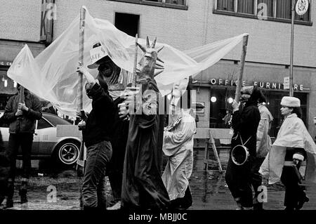 Demonstration gegen den Vietnamkrieg in New York City in den späten 1960er Jahren Stockfoto