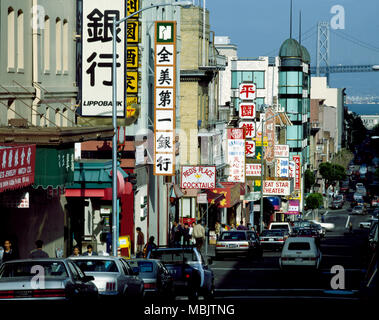 Chinatown wurde 1848 gegründet Stockfoto