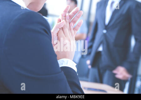 Close up Business klatschen Stockfoto