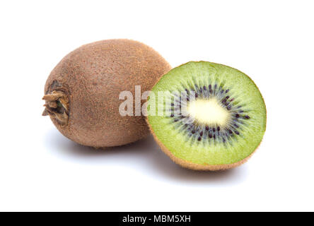 Kiwi isoliert auf weißem Hintergrund Stockfoto